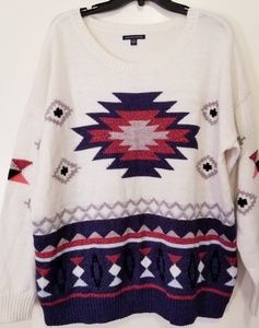 American eagle outfitters tribal print sweater